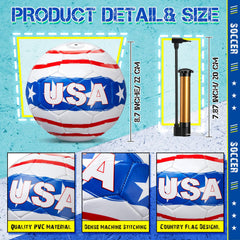 Thenshop pump and needle with ball valve shown for fast inflation and easy maintenance