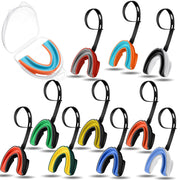 Threlaco front packaging showing ten strapped mouth guards for quick replacement