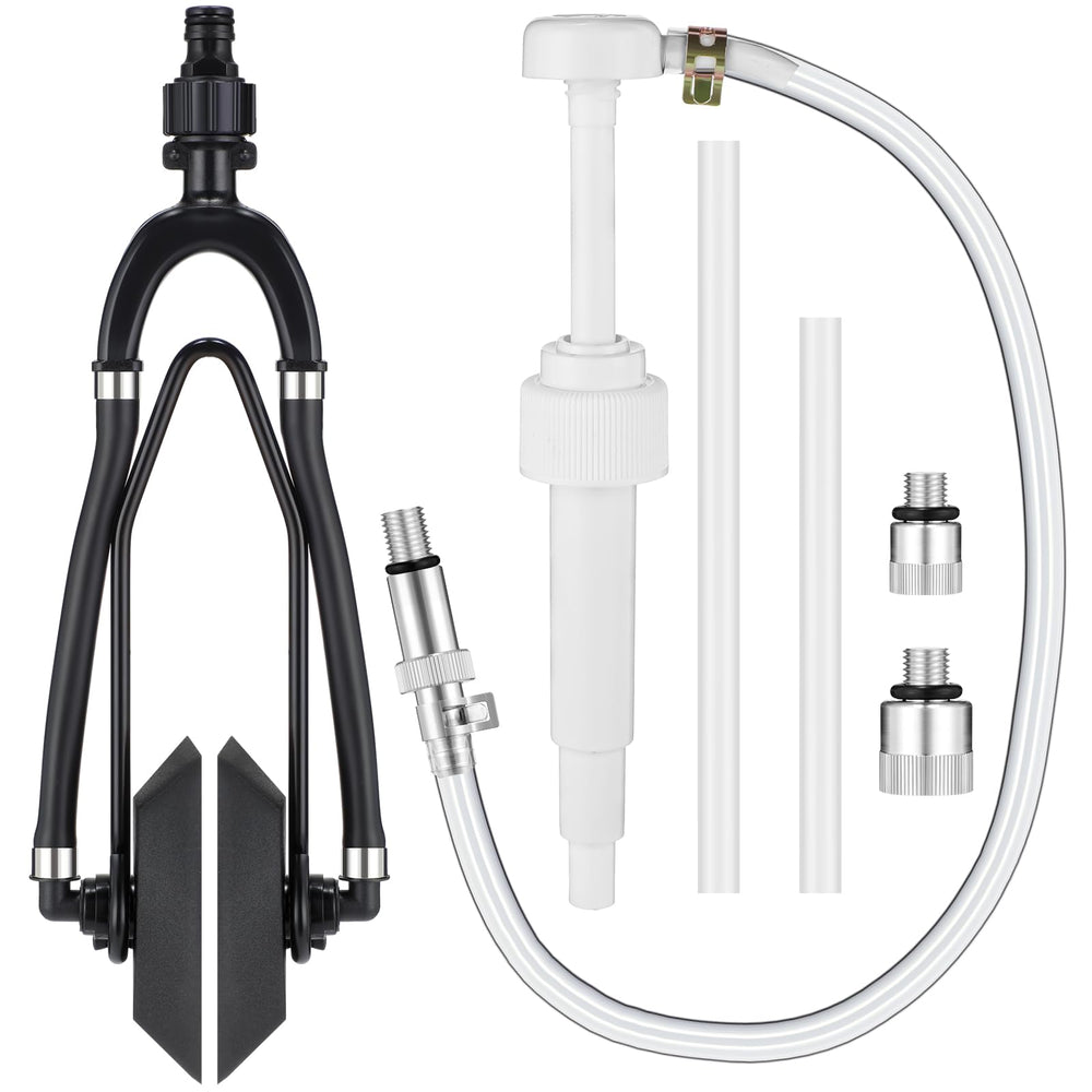 Threlaco flusher front view showing durable build and easy hookup