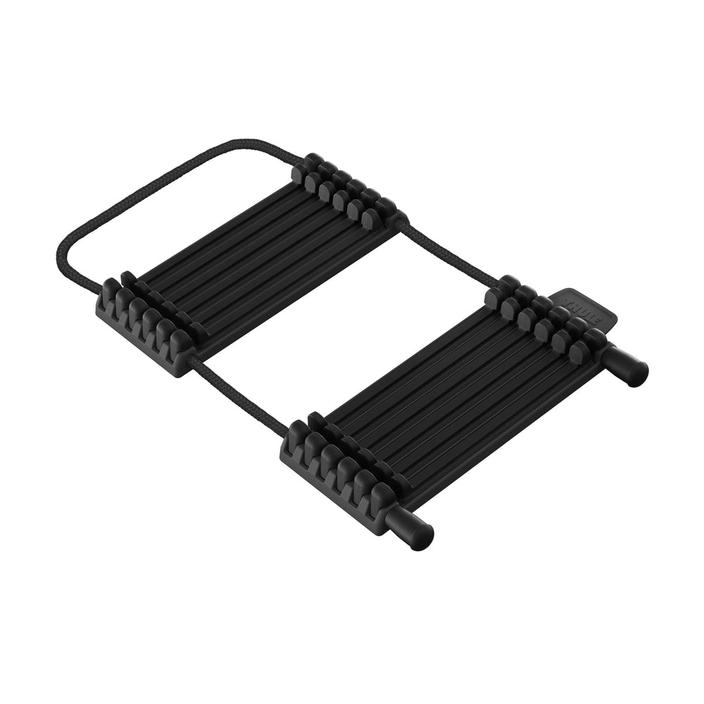 Thule carbon frame protector front view showing adapter shape and secure fit benefit