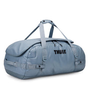Thule Chasm front view in Pond Gray showing durable weatherproof shell and logo