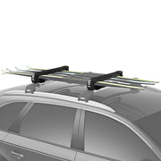 Thule SnowPack front view showing low-profile design and aerodynamic benefit