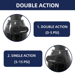 THURSO SURF hose connection detail with snap-on lock for secure inflation
