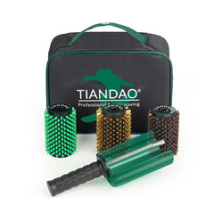 TIANDAO front packaging showing three brushes and quick axle, highlights portability