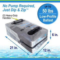 Tidal Wake close-up of reinforced waterproof zipper ensuring reliable seal