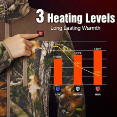 TIDEWE jacket worn on a hiker demonstrating outdoor warmth and mobility