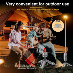 TIDNNS fully extended telescopic lantern at full height for broad illumination