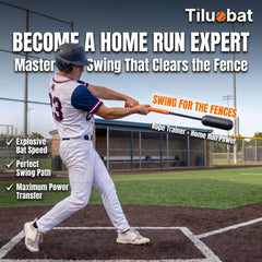Tiluobat bat suspended in backyard use, enables solo swing and timing drills