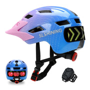 TMEOIIPY helmet front view showing LED taillight and bright visibility