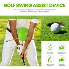 Tnzudu next to golf club for size comparison showing portability benefit