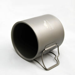 TOAKS close-up of titanium surface texture highlighting durable no-coating finish