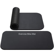 TOBWOLF front view of two exercise bike mats showing compact packaging and fit