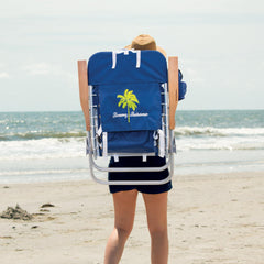 Tommy Bahama folded backpack beach chair compact for easy transport and storage
