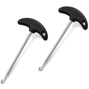 Tondiamo front view of both stainless steel lace tighteners showing compact design and durability