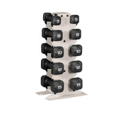 Tone Fitness front view of full set showing neat organization and space saving