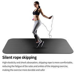 TONINT mat placed under treadmill reducing vibration and protecting floor