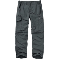 Toomett front view dark grey pants showing fit and pockets for versatile use