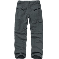 Toomett close-up of concealed knee zipper illustrating quick zip-off convenience