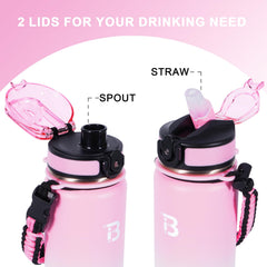 TOPBADE wide mouth filled with ice cubes demonstrating easy filling and cleaning benefit