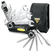 Topeak Alien II front view showing compact two-piece body and tools for quick repairs