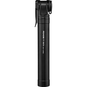 Topeak Roadie TT front view showing compact aluminum body and handle, reliable portability