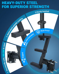 Toplamper side-mounted on trailer tongue offering easy permanent access