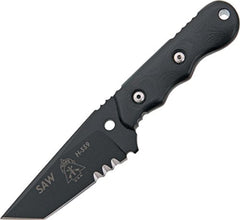 TOPS SAW front profile showing blade and G10 handle for reliable cutting