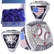 TOPSPORTSJEWELRY front view showing gold and silver rings, attractive team presentation