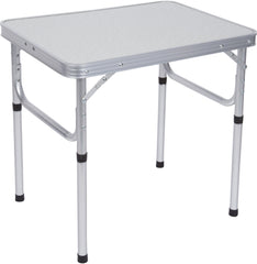 Trademark Innovations front view of folded table showing compact portability and quick setup benefit