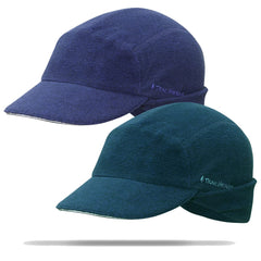 TrailHeads front view showing indigo-teal hat and 2-pack convenience for outdoor warmth