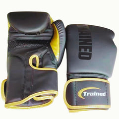 Trained gloves close up of padding and stitching highlighting durability
