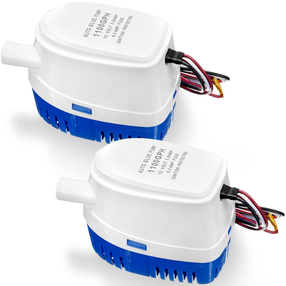 Treela pump front view showing compact body and integrated float for reliable activation