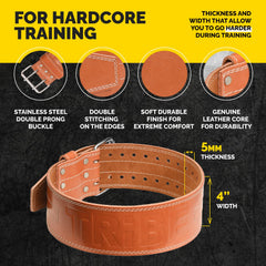 Tribe Lifting two-prong buckle detail showing secure fastening benefit