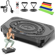 TRIMNOOK front view of vibration plate showing compact design and sturdy base for home workouts
