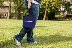 Triumph Sports zippered carry bag closed, convenient storage and travel benefit