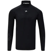 TronX front view of compression hockey shirt showing slim fit and long sleeves for performance