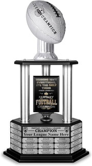 TrophySmack full trophy front view showing bold championship presence