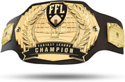 TrophySmack front view showing bold center plate and gold finish for proud display