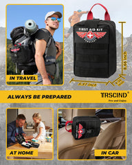 TRSCIND close-up of 600D nylon and stitching showing durable, water-resistant protection