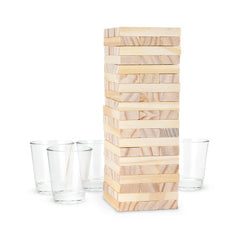 True front packaging showing the full adult stacking game and quick setup benefit