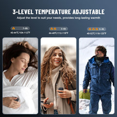 TRUNYEE hand warmer held in hand demonstrating quick heat and ergonomic design benefit