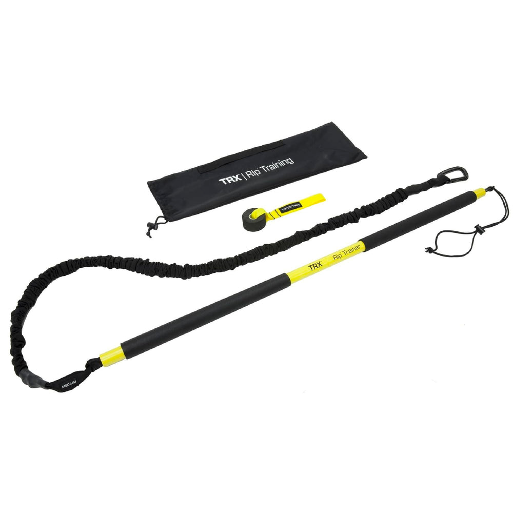 TRX RIP Trainer front view showing equipment and complete kit benefits portability