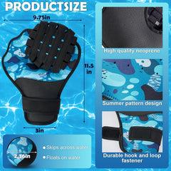 TTQ glove close-up showing neoprene texture and drainage holes for quick drying