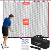 TUBAGOU front view of practice net showing full coverage and portability benefit