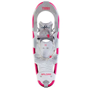Tubbs Xplore front view in raspberry red showing shape and size for easy identification