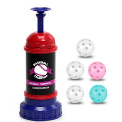 Tulywood front packaging showing the pop up trainer and included popper balls