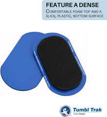 Tumbl Trak convex base detail highlighting smooth carpet glide