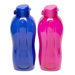 Tupperware Aquasafe front view showing bottles and labels, conveys durability