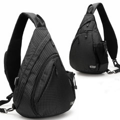 TurnWay front view showing organized pockets and durable exterior benefit: easy access