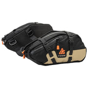 TUSK pannier front view showing slim profile and quick mounting benefit